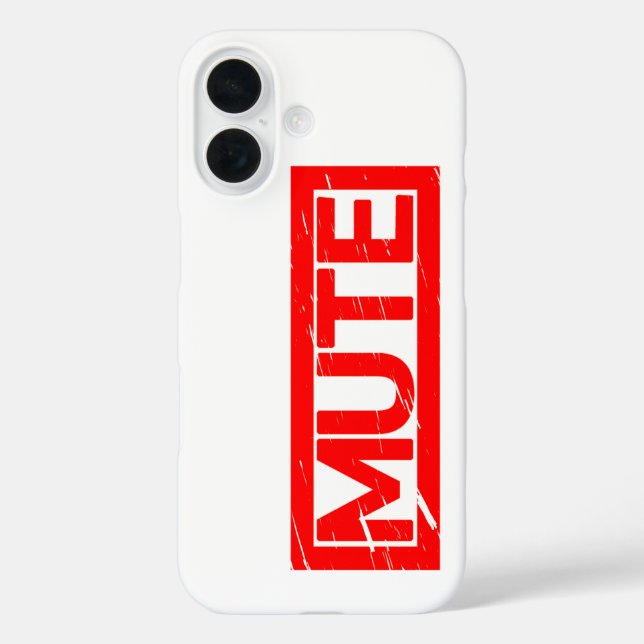 Funda iPhone 16 Silenciar marca (Reverso )