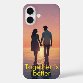 Funda iPhone 16 Silhouette romántica personalizada
