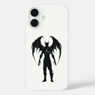 Funda iPhone 16 Silueta de Demonio Alado