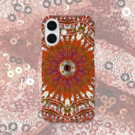 Funda iPhone 16 Silver Mandala