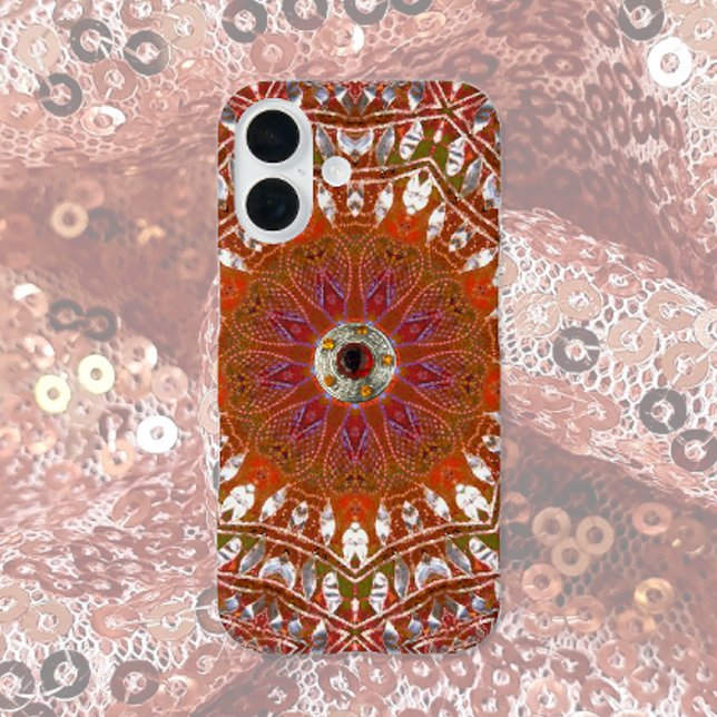 Funda iPhone 16 Silver Mandala (Subido por el creador)