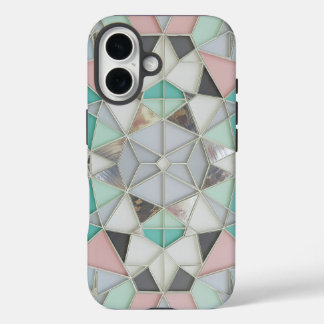 Funda iPhone 16 silver with abit of pink