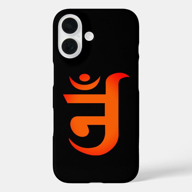 Funda iPhone 16 Símbolo jain de OM (Reverso )