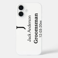 SIMPLE MINIMAL añada tu nombre personalizado groom