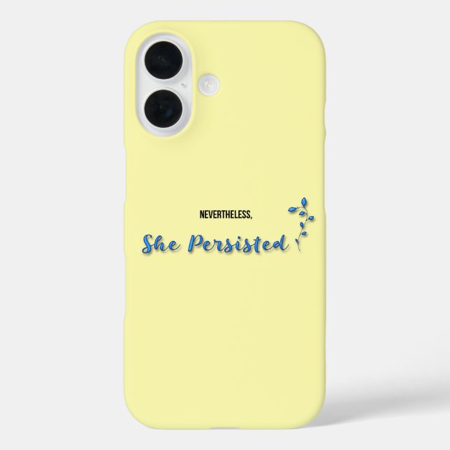 Funda iPhone 16 Sin embargo ella persistió (Reverso )