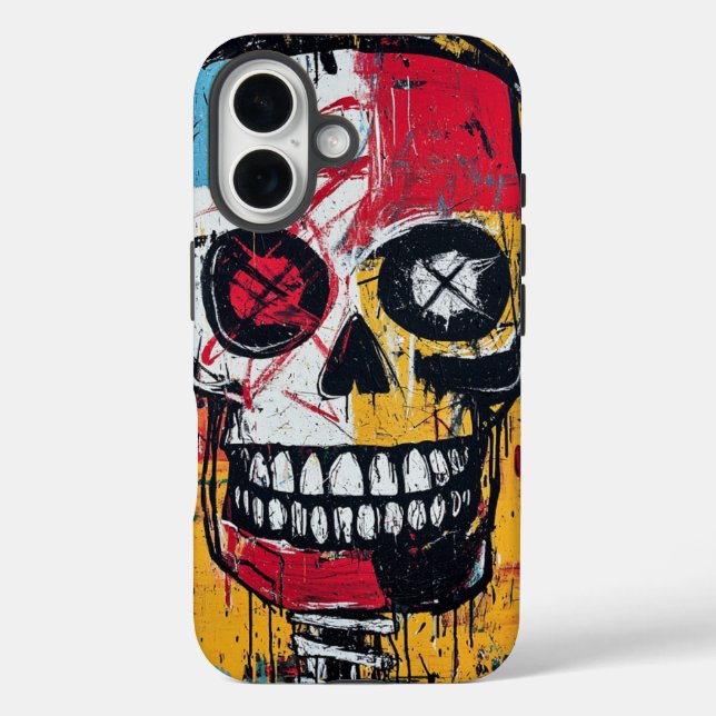 Funda iPhone 16 Sintaxis de cráneo estuche para teléfono urbano de (Reverso )