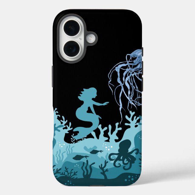 Funda iPhone 16 Sirena submarina (Reverso )