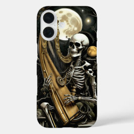 Funda iPhone 16 Skeleton and Harp II