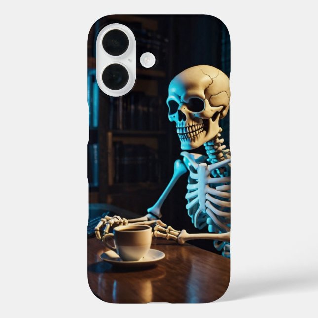 Funda iPhone 16 Skeleton de Office (Reverso )