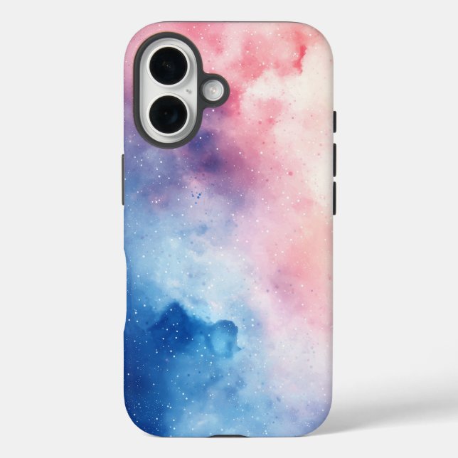 Funda iPhone 16 Skies Pastel - Estuche de teléfono acuático artíst (Reverso )