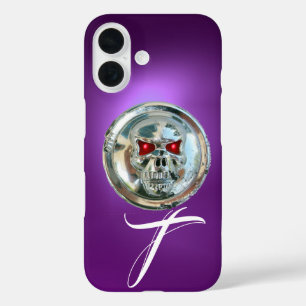 Funda iPhone 16 SKULL RIDERS MONOGRAM Purple