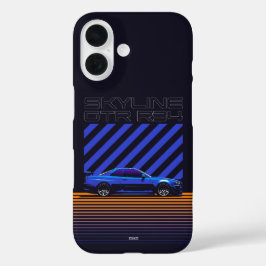 Funda iPhone 16 Skyline GT-R R34 Bayside Blue