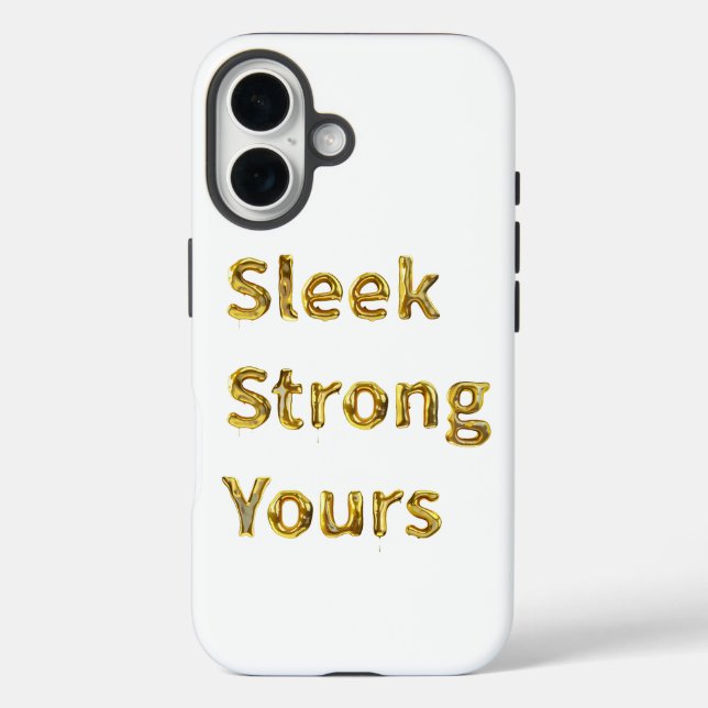Funda iPhone 16 Sleek. Strong. Suyo (Reverso )