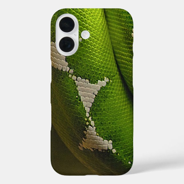 Funda iPhone 16 Snake verde * Estuche para iPhone Funda-Mate (Reverso )
