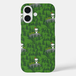 Funda iPhone 16 Snoopy Beagle Scout Senderismo Patrón