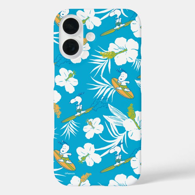 Funda iPhone 16 Snoopy Brooklyn Beach Pattern (Reverso )
