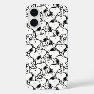 Funda iPhone 16 Snoopy Classic Comics Pattern