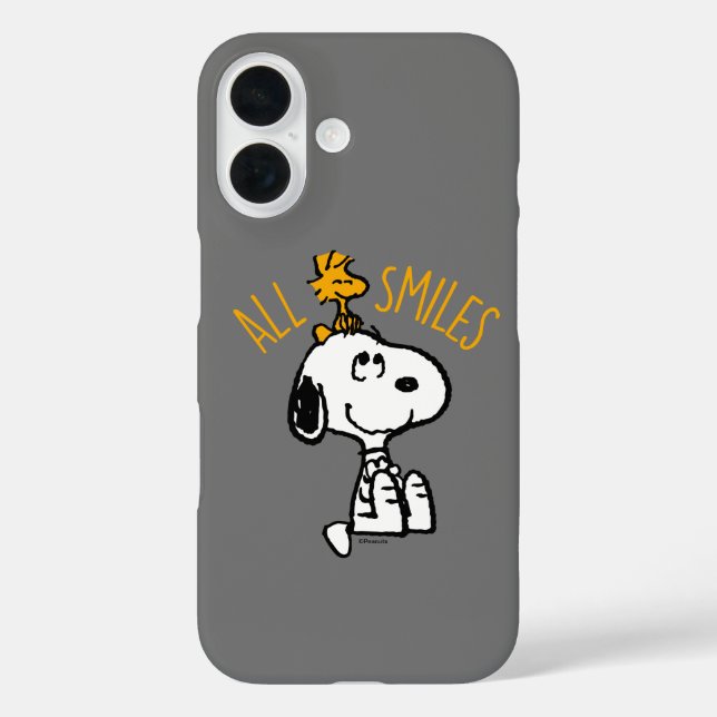 Funda iPhone 16 Snoopy & Woodstock - Todas las sonrisas (Reverso )