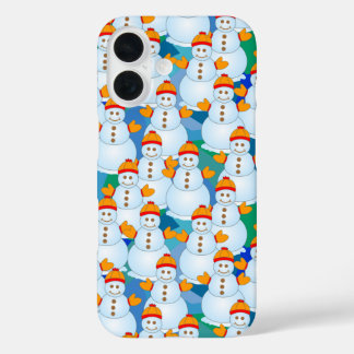 Funda iPhone 16 Snowmen