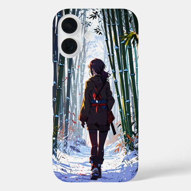 Funda iPhone 16 Snowy Bamboo Walk (Reverso )
