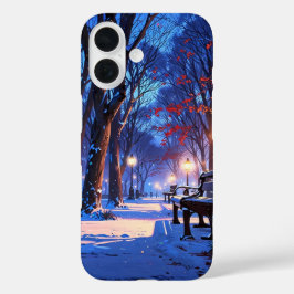 Funda iPhone 16 Snowy Winter Park