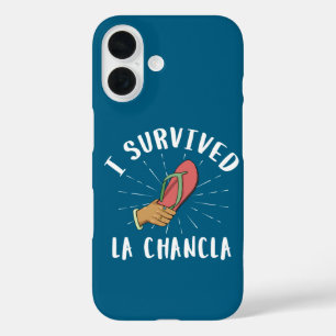 Funda iPhone 16 Sobreviví La Chancla Chiste Divertido de Madre Mex