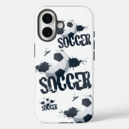 Funda iPhone 16 Soccer Graffiti iPhone 16 Case