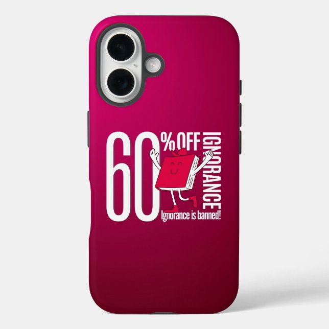 Funda iPhone 16 Soft Watercolor Whimsical Anti-Ignorance  (Reverso )