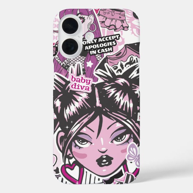 FUNDA iPhone 16 SOLO ACEPTO DISCULPAS EN EFECTIVO Y2K (Reverso )