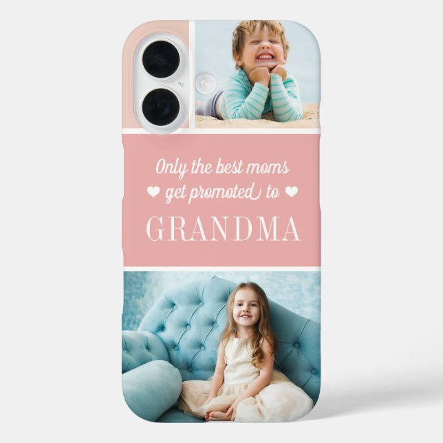 Funda iPhone 16 Sólo las mejores madres son ascendidas a la abuela (Reverso )