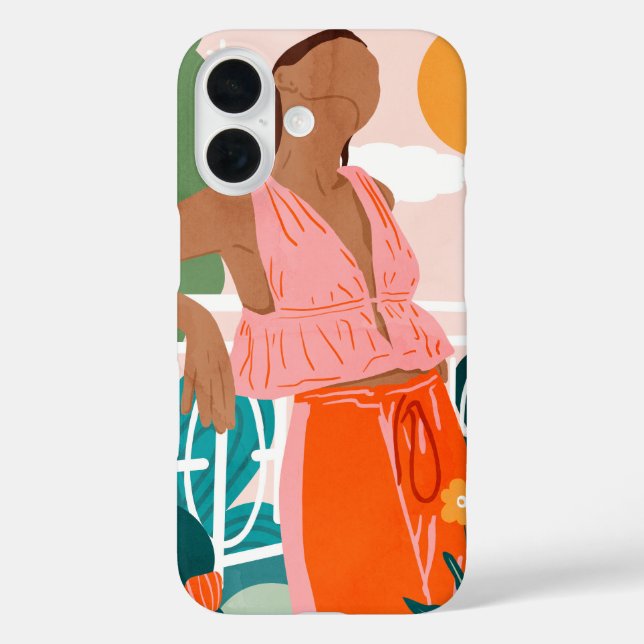 Funda iPhone 16 Sólo otro día cálido (Reverso )