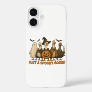 Funda iPhone 16 Sólo un ganso espeluznante Halloween para niño niñ