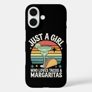 Funda iPhone 16 Sólo Una Chica Que Ama Los Tacos Y La Margarita Me