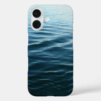 Funda iPhone 16 Sombras de agua azul Resumen Fotografía de la natu