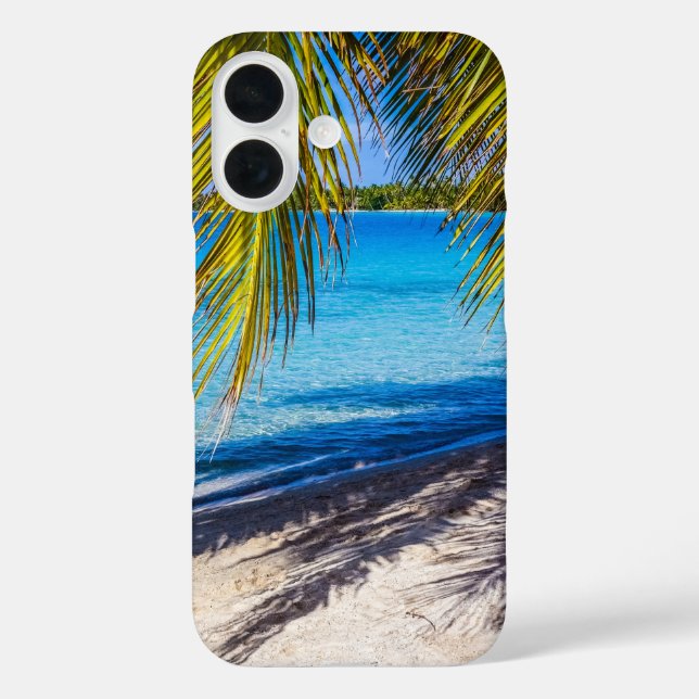Funda iPhone 16 Sombras en la playa (Reverso )