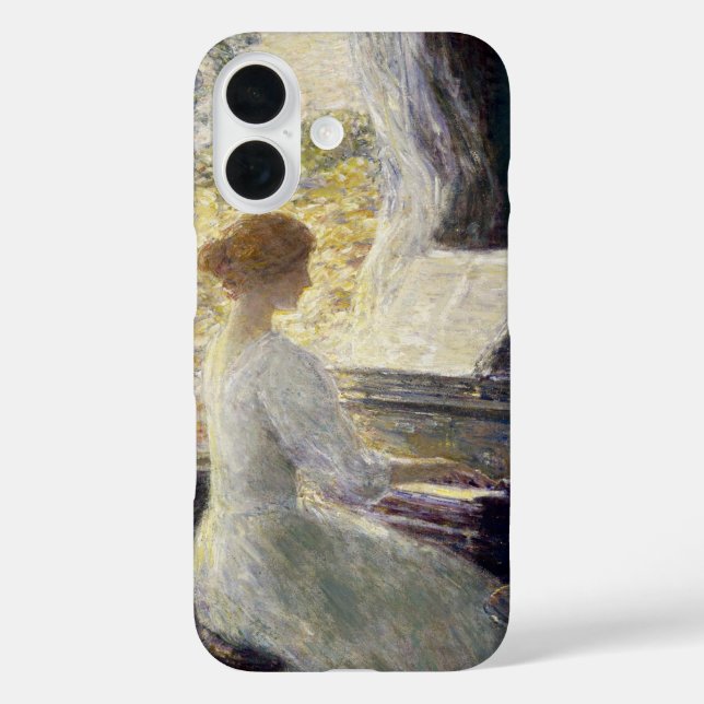 Funda iPhone 16 Sonata de Frederick Childe Hassam (Reverso )