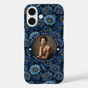 Funda iPhone 16 Sorpresa de cumpleaños personalizada de flor de ma