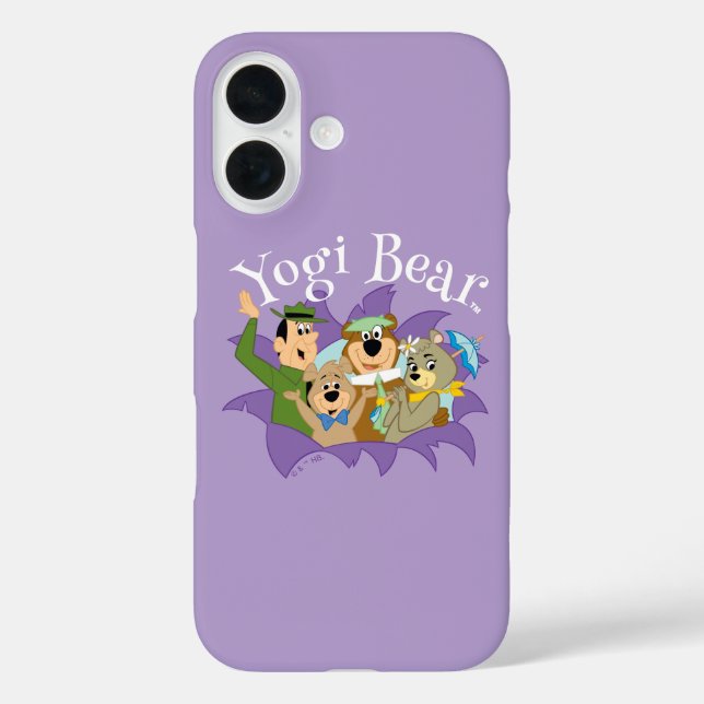 Funda iPhone 16 Sorpresa del oso y los amigos de Yogi (Reverso )