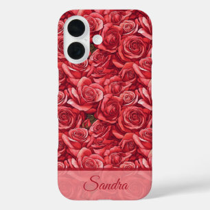 Funda iPhone 16 Sorpresa Única Rosa Floral Personalizada Cumpleaño