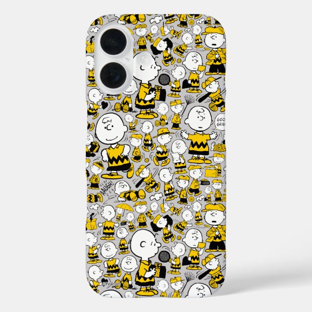 Funda iPhone 16 Soy el patrón de Charlie Brown (Reverso )