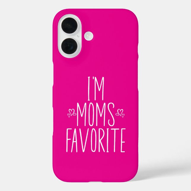 Funda iPhone 16 Soy favorita de las madres (Reverso )