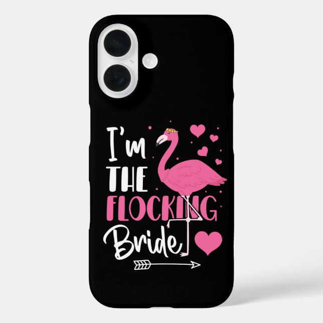 Funda iPhone 16 Soy la Novia Rebañego de Flamencos Fiesta de Despe (Reverso )