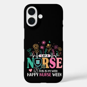 Funda iPhone 16 Soy Una Enfermera Y Esta Es Mi Semana Feliz Semana