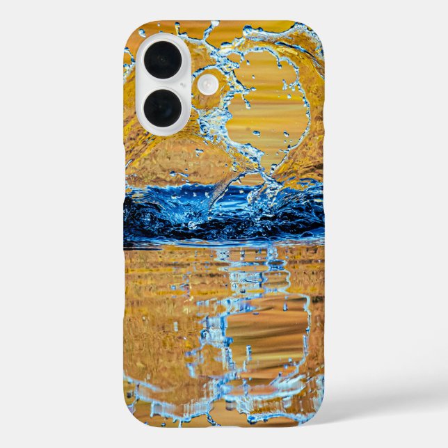 Funda iPhone 16 Splash en la noche de otoño (Reverso )
