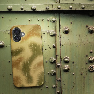 Funda iPhone 16 Spray Pintado Tactical Camo Pattern Brown