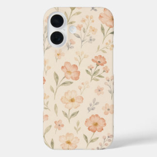 Funda iPhone 16 Spring Garden Watercolor Floral Case