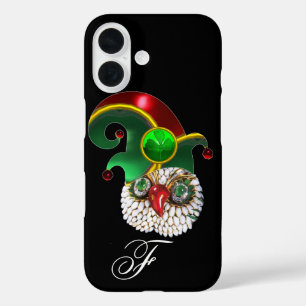 FUNDA iPhone 16 ST PATRICK JEWEL OWL Y GORRA ELF CON SHAMROCK