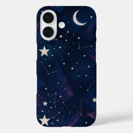 Funda iPhone 16 Starry Constellation Sky - Patrón nocturno celesti