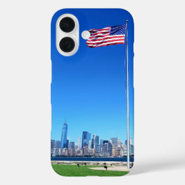 Funda iPhone 16 Stars and Stripes with Manhattan