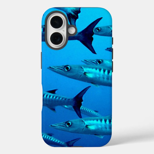 Funda iPhone 16 Subacuática de Guay Barracudas (Reverso )